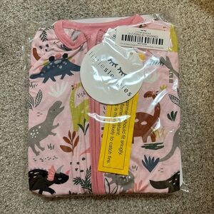 NIB Little sleepies Pink Jurassic Jungle zippy 3-6 month.